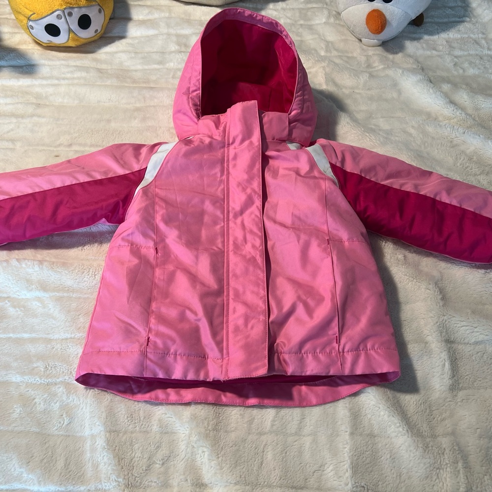 Toddler 2T  jacket with fleet inside with a hoodie